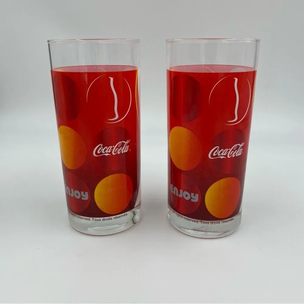 Rare Vintage French Arc International Luminarc Coca-Cola Coke Glasses‎